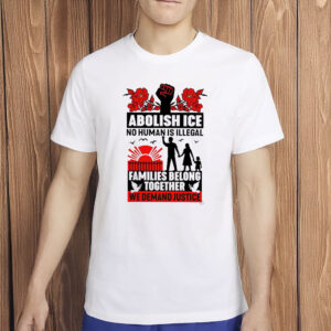No Human Is Illegal Political Resistance Tee-Abolish ICE Protest Shirt