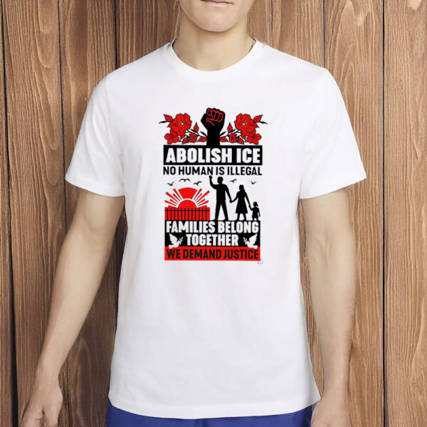 No Human Is Illegal Political Resistance Tee-Abolish ICE Protest Shirt