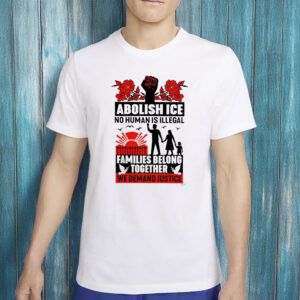 No Human Is Illegal Political Resistance Tee-Abolish ICE Protest Shirt