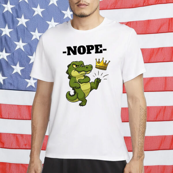 No Kings Cartoon Gator Shirt