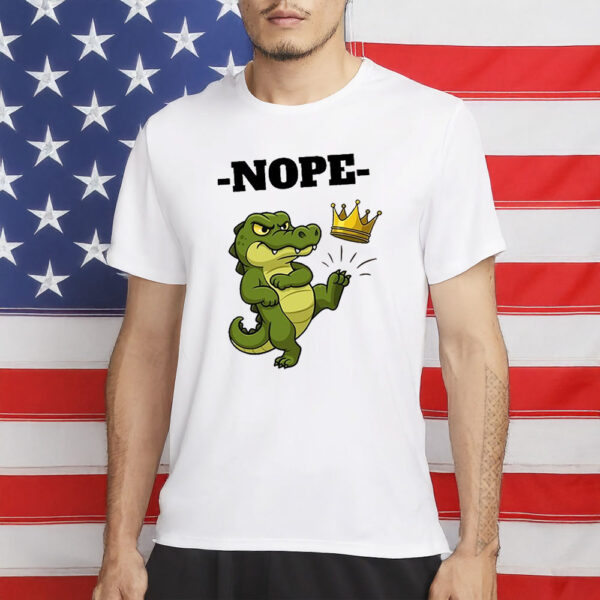 No Kings Cartoon Gator Shirt