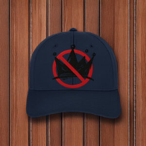 No Kings Embroidered Hat - Anti Monarchy Crown Symbol Cap