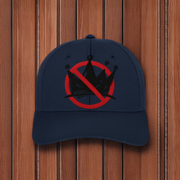 No Kings Embroidered Hat - Anti Monarchy Crown Symbol Cap