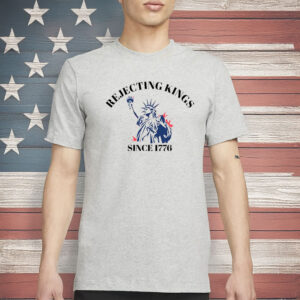 No Kings In America 4th of July USA Flag Tee, Rejecting Kings Since 1776 Shirt
