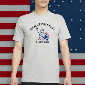 No Kings In America 4th of July USA Flag Tee, Rejecting Kings Since 1776 Shirt