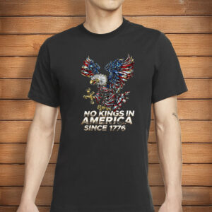No Kings In America Bald Eagle Shirt