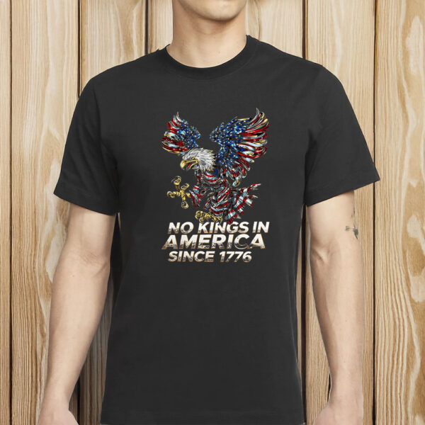 No Kings In America Bald Eagle Shirt