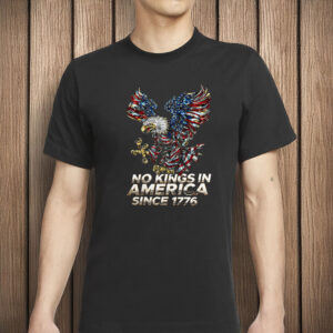 No Kings In America Bald Eagle Shirt