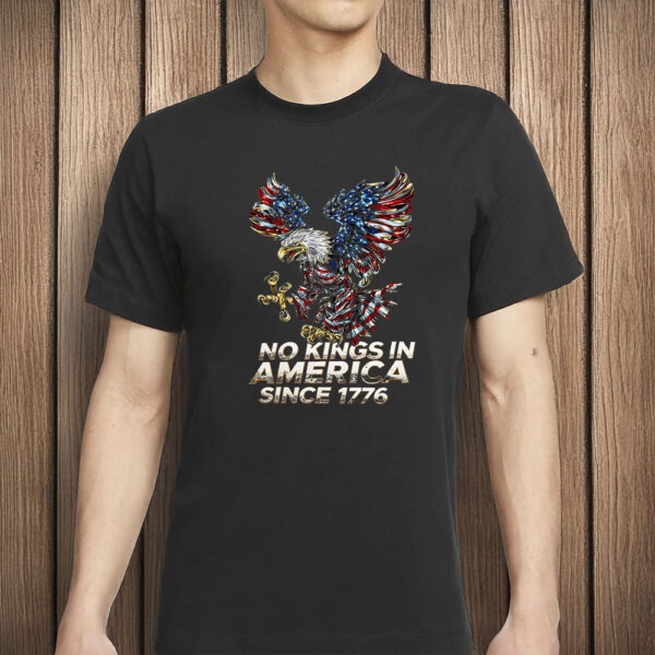 No Kings In America Bald Eagle Shirt