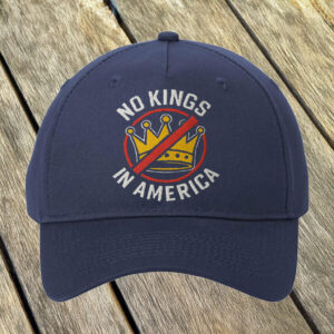 No Kings In America Circle Crown Embroidered Hat