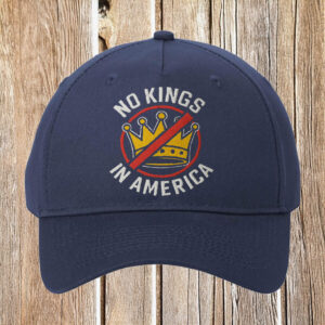 No Kings In America Circle Crown Embroidered Hat