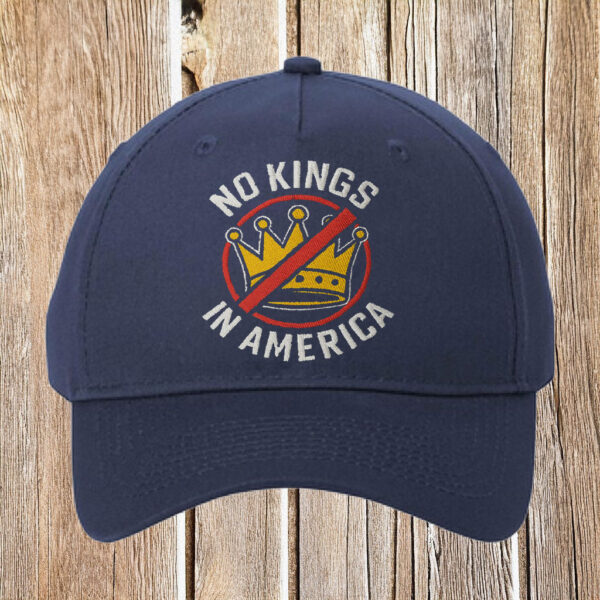 No Kings In America Circle Crown Embroidered Hat