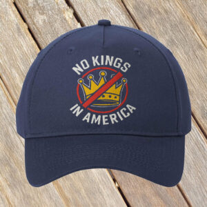 No Kings In America Circle Crown Embroidered Hat