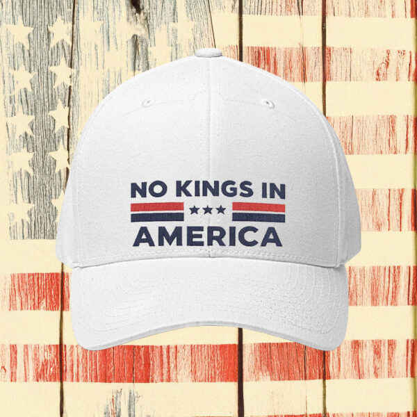 No Kings In America Patriotic Stars Embroidered Hat