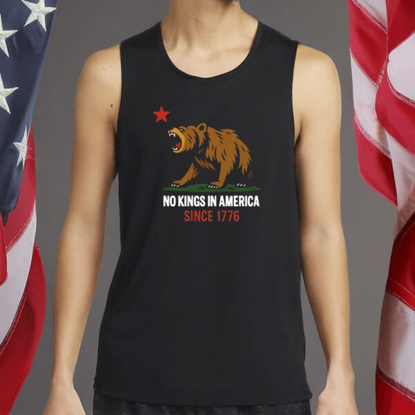 No Kings In America Since 1776 Bear Shirt