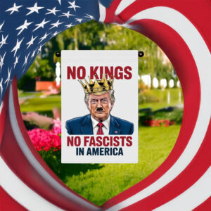 No Kings, No Fascists in America Garden Flag
