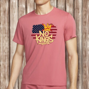 No Kings Shirt - Anti Authoritarian Protest Tee, No Kings In America Political Democracy Shirt