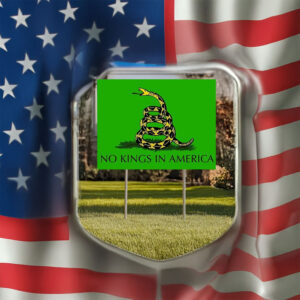 No Kings in America Yard Sign, democracy Yard Sign