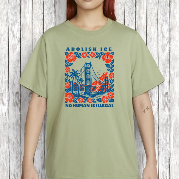 No One Is Illegal Shirt, Abolish ICE Retro T-Shirt
