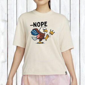 Patriotic Protest Tee-No Kings In America Bald Eagle Shirt