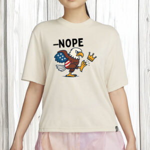 Patriotic Protest Tee-No Kings In America Bald Eagle Shirt