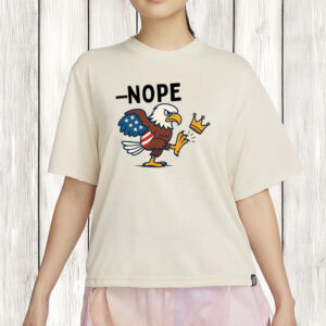 Patriotic Protest Tee-No Kings In America Bald Eagle Shirt