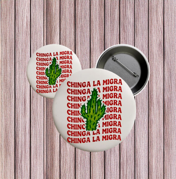 Repeated Text Activist Button - Abolish ICE Political Pin