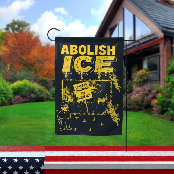 Resist Human Rights Flag, Abolish ICE Garden Flag