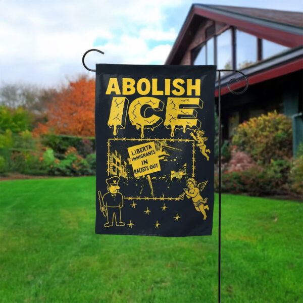 Resist Human Rights Flag, Abolish ICE Garden Flag