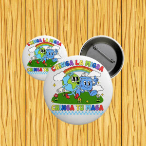 Retro Chinga La Migra Chinga Tu Maga Pin Button