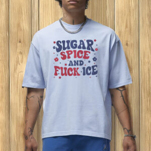 Retro Feminist Abolish ICE Comfort Colors Tee, Sugar Spice & Fuck ICE Shirt
