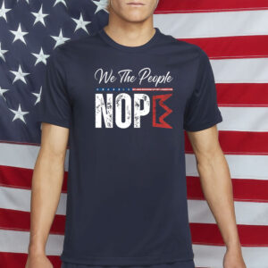 Retro No Kings Nope Protest Sign Horizontal Shirt