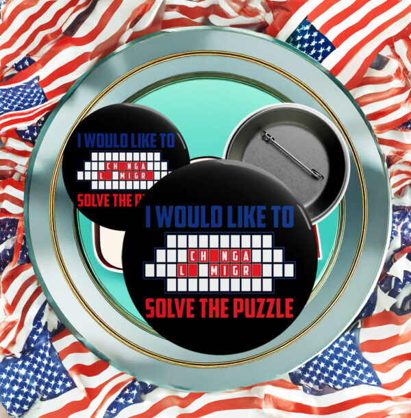 Solve The Puzzle Chinga La Migra Pin