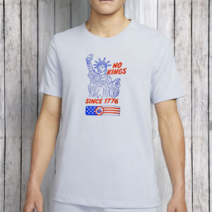 Statue of Liberty Holding Taco Protest Tee, No Kings Since 1776 Shirt