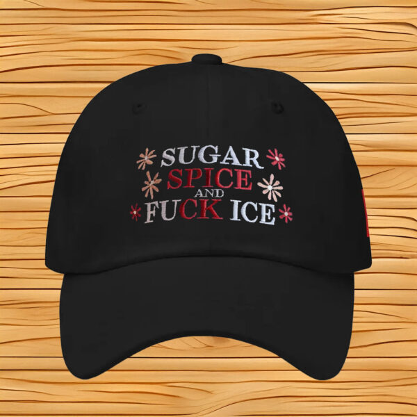 Sugar Spice and Fuck ICE Embroidered Cap, Abolish ICE Protest Hat