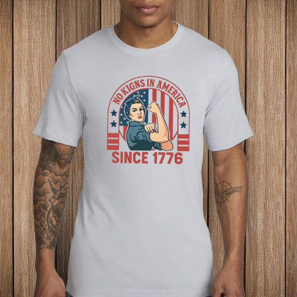 USA Flag Save Democracy Pro Democracy Tee, No Kings In America Since 1776 Shirt