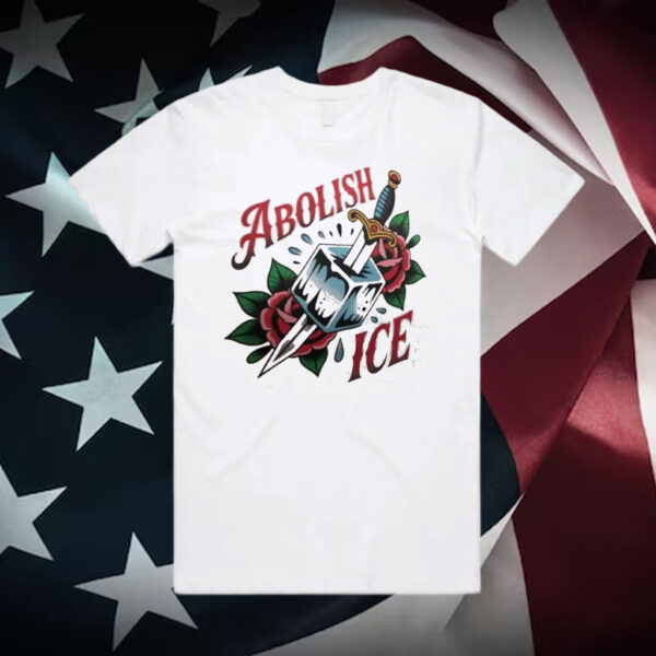 Abolish-ICE-Shirt-with-Dagger-and-Roses-–-Fight-for-Justice