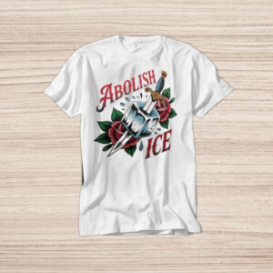 Abolish-ICE-Shirt-with-Dagger-and-Roses-–-Fight-for-Justices