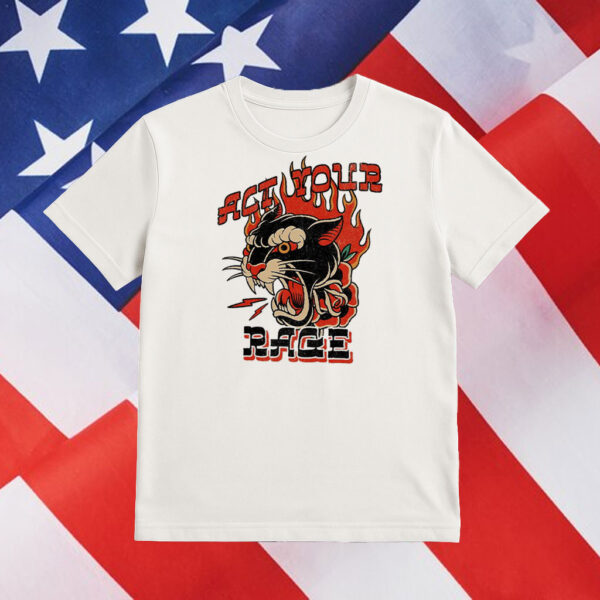 Act-Your-Rage-Tee-–-Fierce-Panther-Flame-Graphic-Shirt