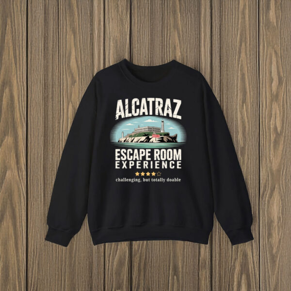 Alcatraz-Escape-Room-Experience-Funny-T-Shirt-–-Challenging-But-Totally-Doable-Tees