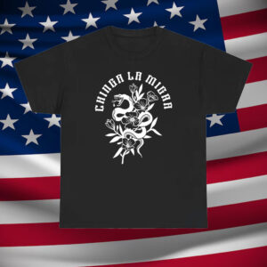 Chinga-La-Migra-Shirt-–-Bold-White-Snake-&-Floral-Activist-Tee-usa