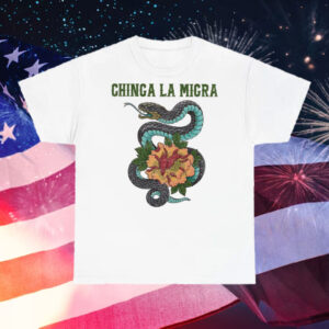 Chinga-La-Migra-Shirt-–-Striking-Snake-&-Floral-Activist-Tees