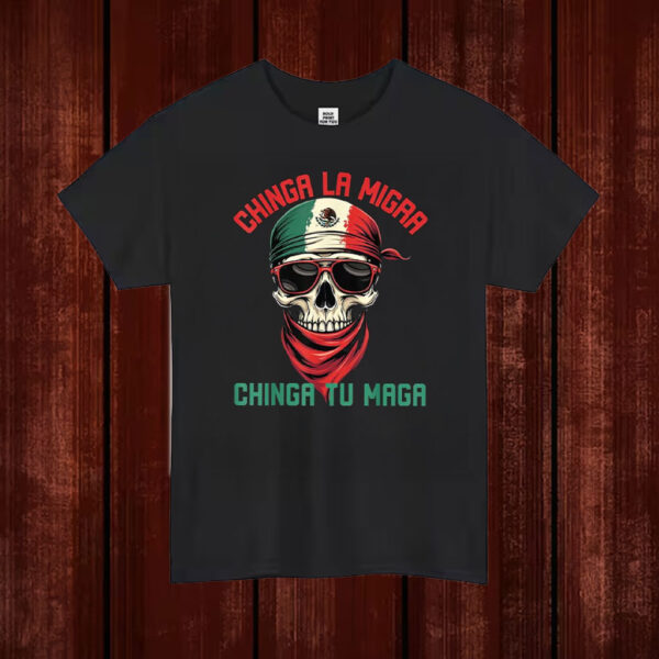 Chinga-La-Migra-Skull-Shirt-–-Bold-Mexican-Flag-Skull-Activist-Tee