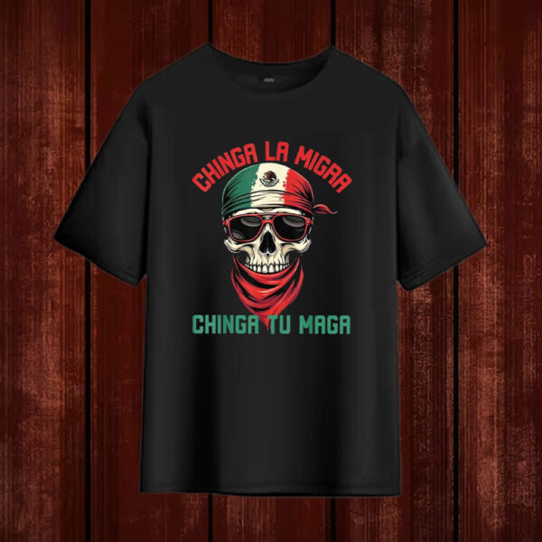 Chinga-La-Migra-Skull-Shirt-–-Bold-Mexican-Flag-Skull-Activist-Tee-US