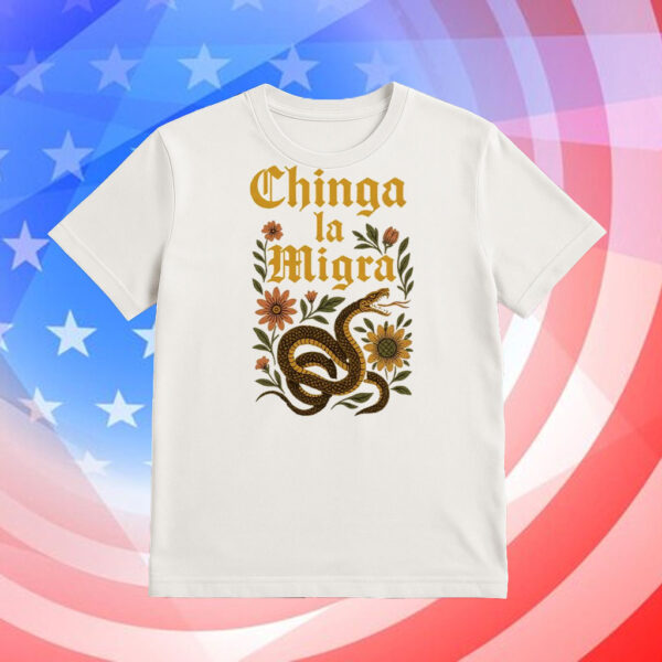 Chinga-La-Migra-Snake-Tee-–-Bold-Snake-&-Floral-Activist-Shirt-usa