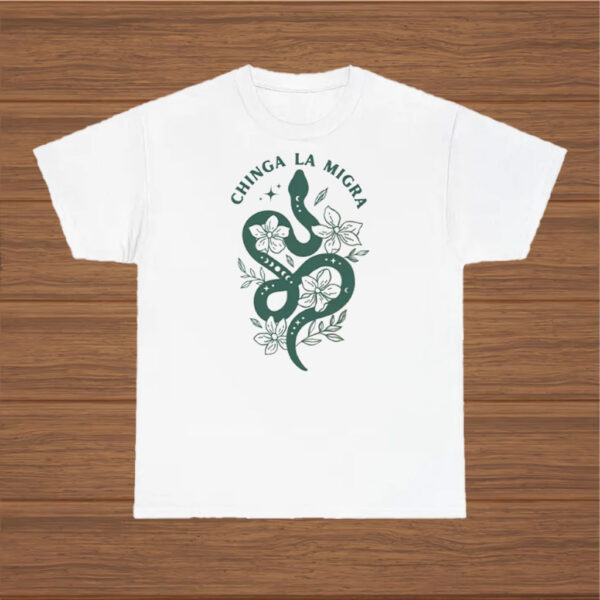 Chinga-La-Migra-T-Shirt-–-Green-Snake-&-White-Floral-Activist-Tee-us