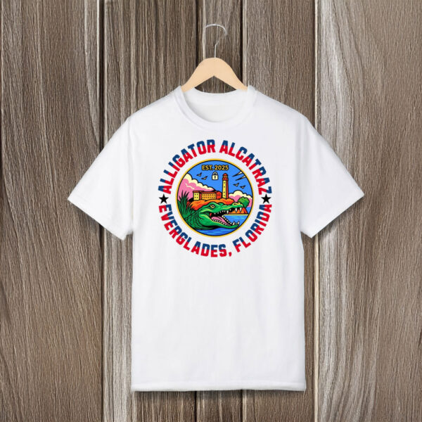 Est.-2025-–-Alligator-Alcatraz-Everglades-Florida-Colorful-Graphic-T-Shirt-USA