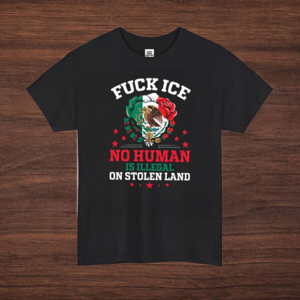 Fuck-ICE-No-Human-Is-Illegal-Tee-–-Bold-Immigrant-Rights-Activist-Shirt