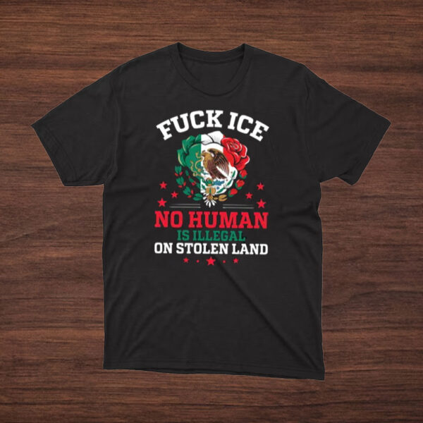 Fuck-ICE-No-Human-Is-Illegal-Tee-–-Bold-Immigrant-Rights-Activist-Shirts