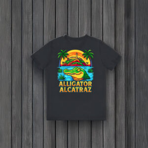 Funny-Meme-Florida-Everglades-Shirt-–-Colorful-Alligator-Alcatraz-Graphic-Tee-USA